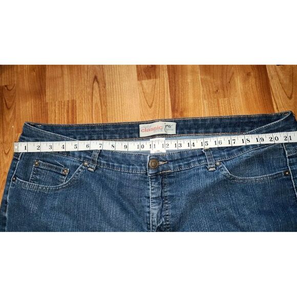 Just My Size Jeans 24W Women's Short Dark Blue Embroidered JMS Classic Fit - Picture 6 of 9